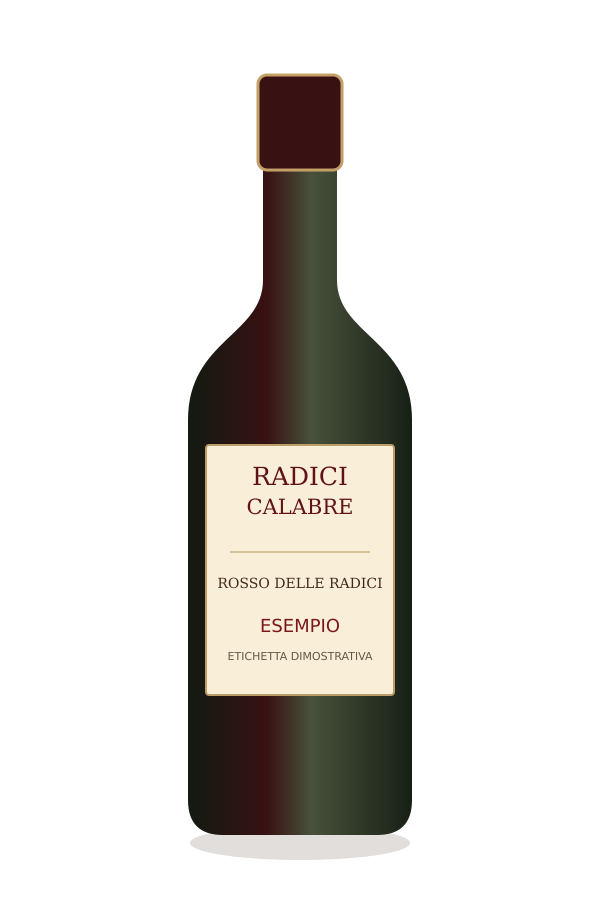 Bottiglia illustrativa: Rosso delle Radici — esempio